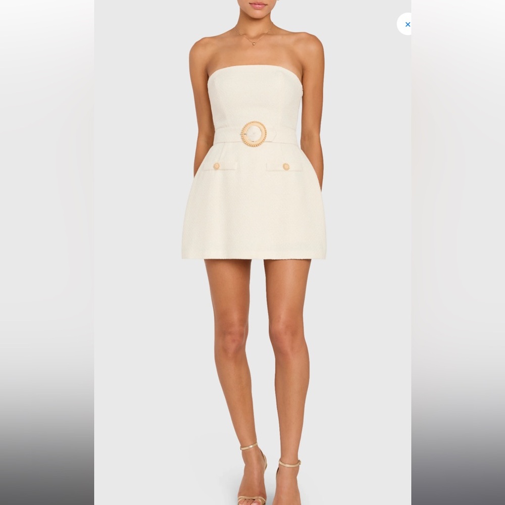 Amanda Uprichard - Gramercy Romper in Ecru